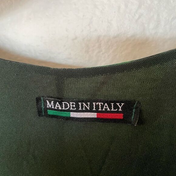 Italian silk green maxi dress - Picture 5 of 5